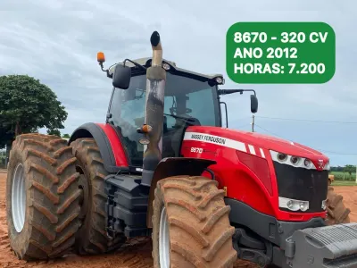 Trator Massey Ferguson, 8670, Ano 2012 — foto do anúncio