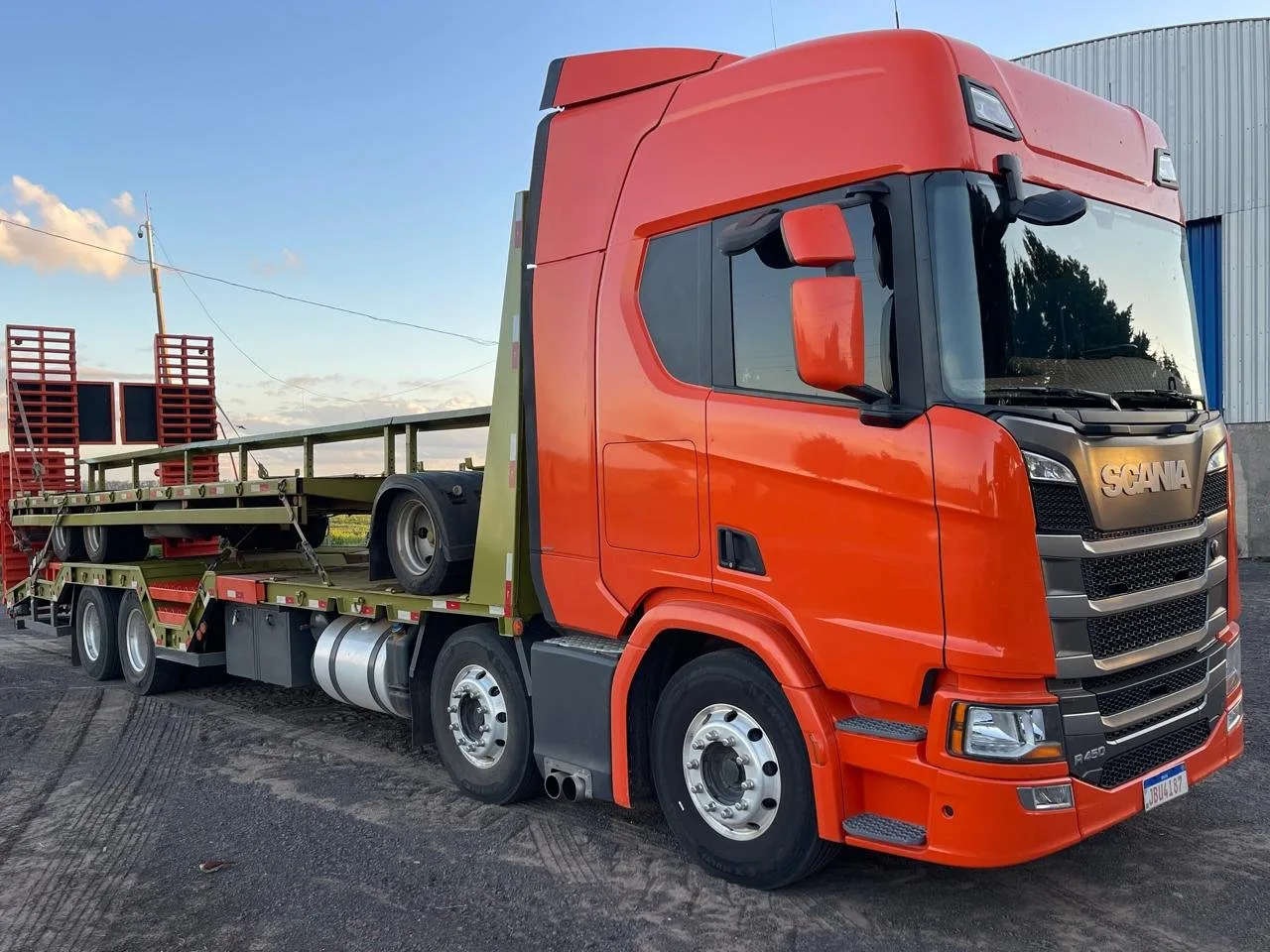 Caminhão Prancha, Bi-Truck, Scania, R450, Ano 2023, foto principal do anúncio