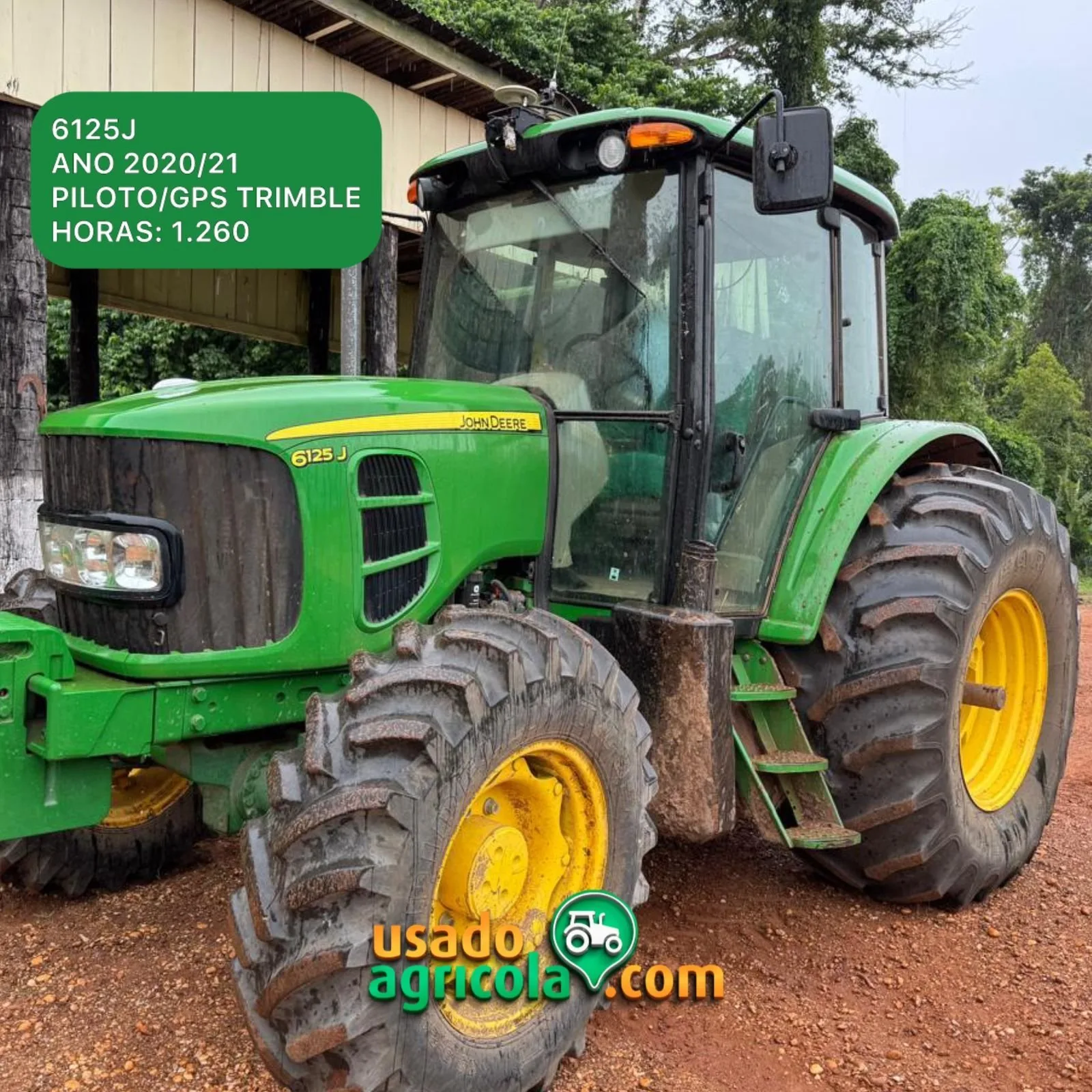 Trator John Deere, 6125J, Ano 2020/21, foto principal do anúncio