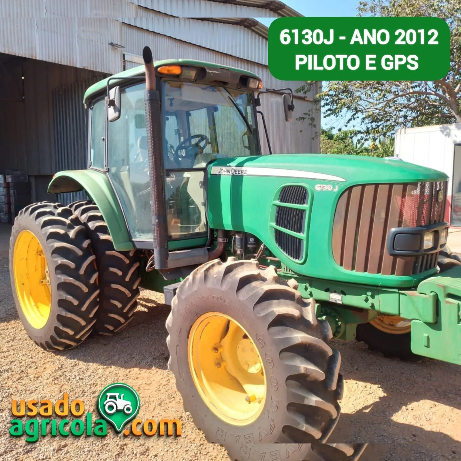 Trator John Deere, 6130J, Ano 2012, foto principal do anúncio