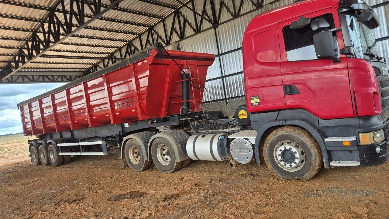 Carreta Scania, R440 – 6X4, Ano 2013 / Reboke Caçamba Aizi, Ano 2024, foto principal do anúncio
