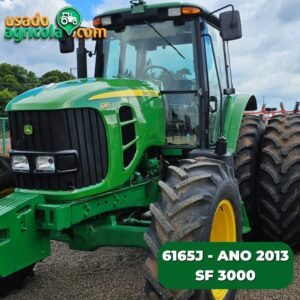 Trator John Deere, 6165J, Ano 2013