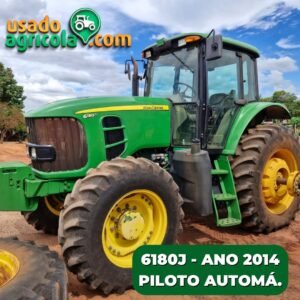 Trator John Deere, 6180J, Ano 2014