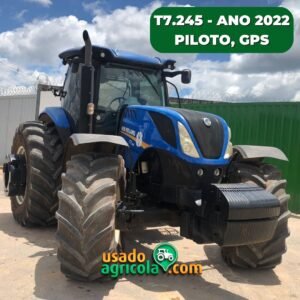 Trator New Holland, T7.245, Ano 2022